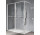 Sprchová zástěna Walk-In Novellini Kaudra HWL Frame, 200x200cm, levé, z 2 półkami, bílý profil matnáný