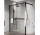 Sprchová zástěna Walk-In Novellini Kuadra HWS, 110x200cm, levé, s věšákem na ručník, profil černá matnáný