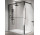 Sprchová zástěna Walk-In Novellini Kaudra HWS, 80x200cm, levé, s poličkou, profil černá matnáný