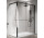 Sprchová zástěna Walk-In Novellini Kaudra HWS, 90x200cm, pravé, s poličkou, stříbrný profil