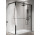 Sprchová zástěna Walk-In Novellini Kaudra HWS, 100x200cm, pravé, s poličkou, stříbrný profil