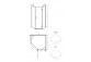 Sprchový kout kwadrotowa Besco Modern 185, 90x90cm, sklo čiré, profil chrom
