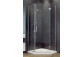 Sprchový kout kwadrotowa Besco Modern 185, 90x90cm, sklo čiré, profil chrom