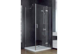 Sprchový kout čtvercová Besco Viva 195, 90x90cm, pravá, sklo čiré, profil chrom