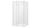 Sprchový kout obdélníková Besco Pixa, 120x90cm, pravá, sklo čiré, profil chrom