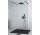 Sprchový kout Walk In Besco Aveo Due Black, 90x195cm, sklo čiré, profil černá matnáný