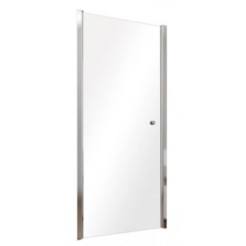 Dveře sprchové do niky Besco Duo Slide, 140x195cm, posuvné, sklo čiré, profil chrom