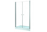 Dveře sprchové do niky Besco Sinco, 80x195cm, lítací, sklo čiré, profil chrom