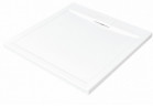 Čtvercová sprchová vanička Besco Axim Ultraslim, 80x80cm, akrylátový, bílý