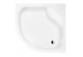 Čtvercová sprchová vanička Besco Aquarius Slimline, 90x90cm, akrylátový, bílý