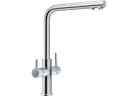 Dřezová baterie Franke Neptune Clear Water, obracana výtokové rameno, výška 334mm, filtrowanie vody, chrom