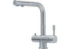 Dřezová baterie Franke Atlas Clear Water, obracana výtokové rameno, výška 290mm, filtrowanie vody, ocel szzlachetna