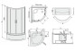 Čtvrtkruhový sprchový kout Sanplast KP4/TX5B-80, sklo čiré, stříbrný profil lesklý