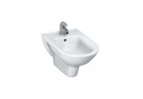 Bidet podvěsný Laufen Pro, 56x36cm, z podcięciem na wężyki doprowadzające wodę, bílý