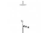 Sprchový set Bruma Lusa, podomítkový, kulatá horní sprcha 250mm, stropní přípojka, sluchátko 3-funkční, sunset