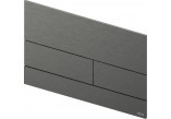 Splachovací tlačítko TECEsquare II, kovový, povlak PVD, černá kartáčovaný chrom