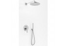 Sprchový set Kohlman Proxima, podomítkový, kulatá horní sprcha 35cm, chrom
