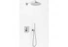 Sprchový set Kohlman Gixs, podomítkový, kulatá horní sprcha 30cm, chrom
