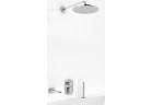 Vanová souprava Kohlman Foxal, podomítkový, kulatá horní sprcha 30cm, 3 výstupy vody, chrom