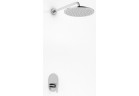 Sprchový set Kohlman Boxine, podomítkový, kulatá horní sprcha 30cm, 1 wyjście vody, chrom