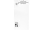 Sprchový set Kohlman Dexame, podomítkový, čtvercová horní sprcha 25cm, 1 wyjście vody, chrom