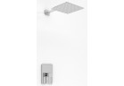 Sprchový set Kohlman Nexen, podomítkový, čtvercová horní sprcha 20cm, 1 wyjście vody, chrom