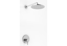 Sprchový set Kohlman Roxin, podomítkový, kulatá horní sprcha 20cm, 1 wyjście vody, chrom