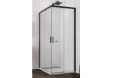 Sprchový kout obdélníková Sanswiss TOP-LINE S TLS G+D, 100x80cm, pravé dveře 100cm, sklo čiré, profil černá