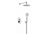 Sprchový set Graff Shoreland, podomítkový, baterie termostatická, kulatá horní sprcha 250mm, sluchátko 3-funkční, sprchová tyč, leštený chrom