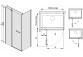Čtvercový sprchový kout obdélníková Sanplast Prestige III KNDJ2/PRIII-80x110-S smW0, univerzální, 80x110cm, křídlové dveře, saténový stříbrný profil