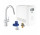 Souprava Grohe Blue Professional, jednostka chłodząca s baterií ve tvaru C, do vody gazowanej, výsuvné i obracana výtokové rameno, chrom 