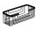 Košík koupelnový Gedy Hotel, 25x10cm, nerez, černá matnáný