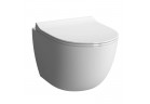 Mísa WC podvěsná Vitra Sento, 49,5x36cm, bez splachovacího okruhu, bílá