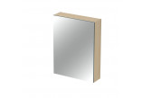 Skříňka lustrzana Cersanit Inverto, 80x40cm, závěsná, dveře univerzální, dub