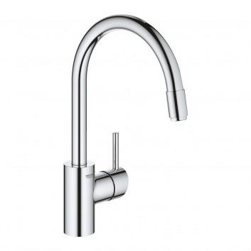 Dřezová baterie Grohe Concetto, stojící, páková, výška 360mm, výsuvná sprcha, chrom