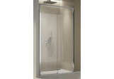 Dveře sprchové do niky SanSwiss Top-Line S TLS2, posuvné dveře, 140cm, pravé, s pevnou stěnou w linii, stříbrný lesklý profil