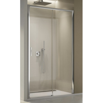 Dveře sprchové do niky SanSwiss Top-Line S Black, posuvné dveře, 160cm, pravé, černá profil