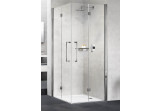 Dveře sprchové pravé Novellini Young 2.0 2GS, skládací, 90cm, sklo čiré, profil chrom