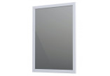 Nástěnné zrcadlo Oristo Montebianco, 40cm, pod opcjonalne svítidlo, bílý matnáný