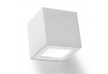 Nástěnné svítidlo keramický Sollux Ligthing Sigma, 42cm, E27 1x60W, bílý