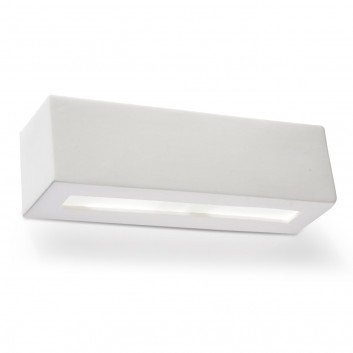 Nástěnné svítidlo keramický Sollux Ligthing Leo, 15cm, E27 1x60W, bílý