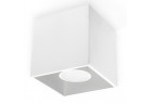 Plafon Sollux Ligthing Quad 1, 10cm, čtvercová, GU10 1x40W, bílý