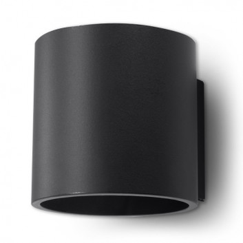 Plafon Sollux Ligthing Orbis 1, 10cm, kruhový, GU10 1x40W, černá