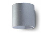 Nástěnné svítidlo Sollux Ligthing Orbis 1, 10cm, kruhový, G9 1x40W, šedá