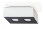 Plafon Sollux Ligthing Mono 2, 24x14cm, pravoúhlý GU10 2x40W, bílý