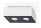 Plafon Sollux Ligthing Mono 1, 14cm, čtvercová GU10 1x40W, bílý/černá