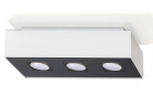 Plafon Sollux Ligthing Mono 3, 34x14cm, pravoúhlý, GU10 3x40W, bílý