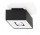 Plafon Sollux Ligthing Mono 1, 14cm, čtvercová GU10 1x40W, černá