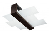 Plafon Sollux Ligthing Mono 4, 24x24cm, čtvercová, GU10 4x40W, černá