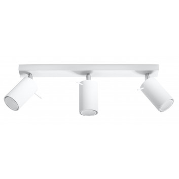 Plafon dvojitý Sollux Ligthing Ring 2, 30cm, GU10 2x40W, bílý